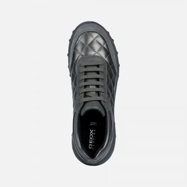 Dark gray women's sneakers Geox Alleniee - Women's