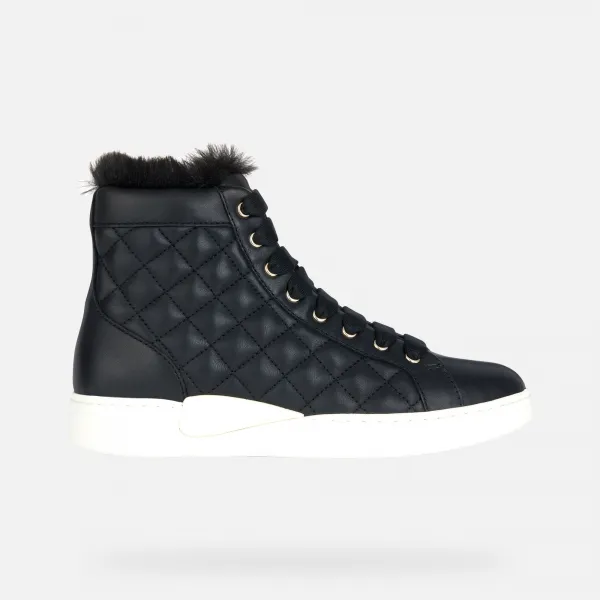 Black women's sneakers Geox Lauressa A - Nappa - Women's