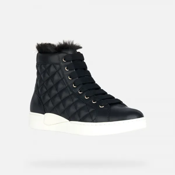 Black women's sneakers Geox Lauressa A - Nappa - Women's