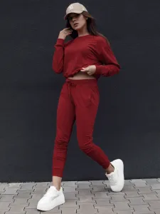 Dámske bordové tepláky FITS