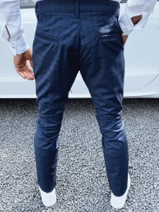 Pánske chino nohavice tmavomodré