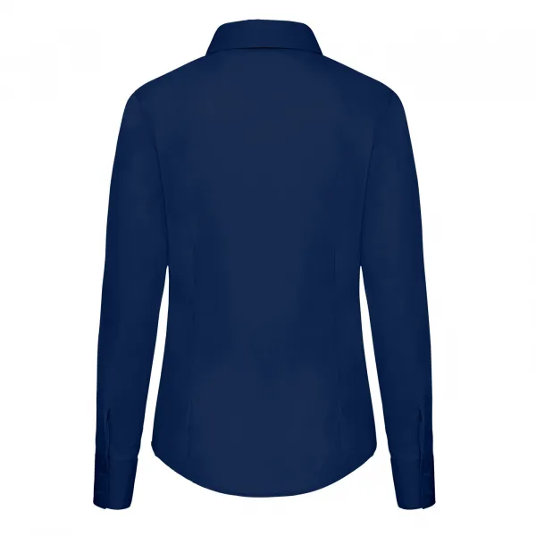 FRUIT OF THE LOOM F17•LADIES LONG SLEEVE POPLIN SHIRT