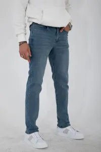 23648 Dewberry Regular Fit Stretchy Hlt Denim Mens Jeans-BLUE