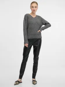 Black Women's Leatherette Trousers ORSAY - Women's