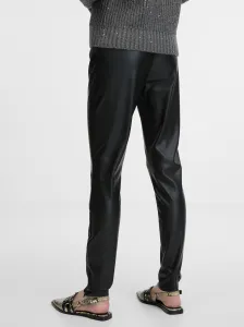Black Women's Leatherette Trousers ORSAY - Women's