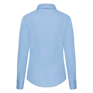 FRUIT OF THE LOOM F17•LADIES LONG SLEEVE POPLIN SHIRT