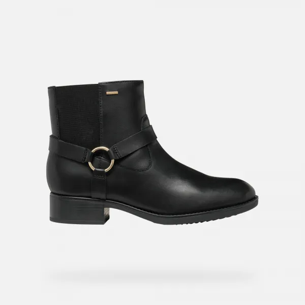 Black women's ankle boots Geox Felicity ABX - Women's