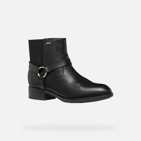 Black women's ankle boots Geox Felicity ABX - Women's