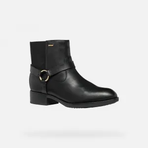 Black women's ankle boots Geox Felicity ABX - Women's