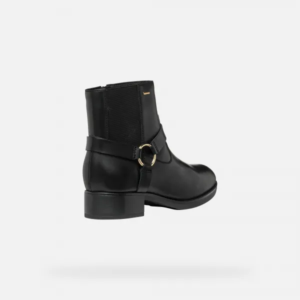 Black women's ankle boots Geox Felicity ABX - Women's