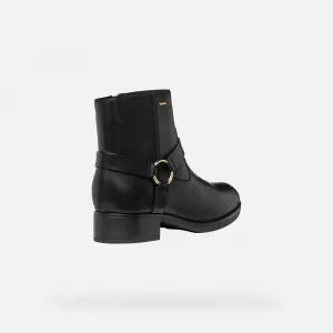 Black women's ankle boots Geox Felicity ABX - Women's