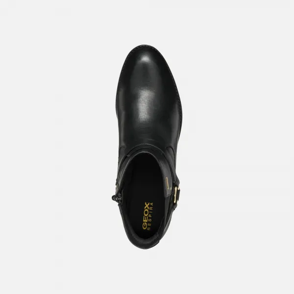 Black women's ankle boots Geox Felicity ABX - Women's