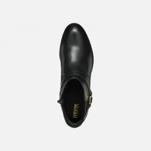 Black women's ankle boots Geox Felicity ABX - Women's