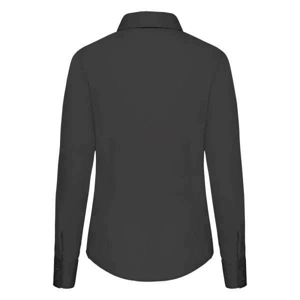 FRUIT OF THE LOOM F17•LADIES LONG SLEEVE POPLIN SHIRT