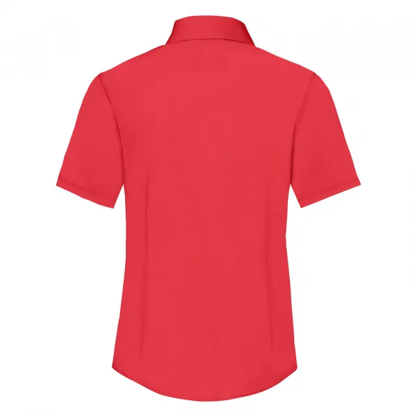 FRUIT OF THE LOOM F18•LADIES SHORT SLEEVE POPLIN SHIRT