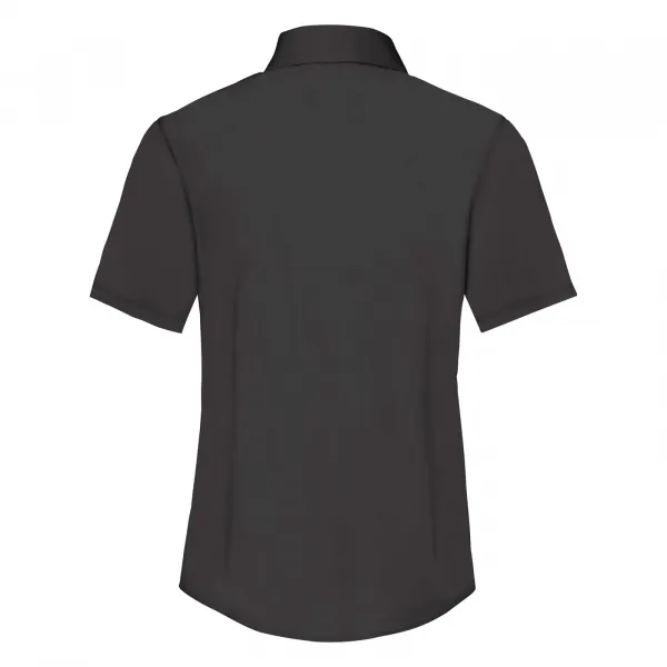 FRUIT OF THE LOOM F18•LADIES SHORT SLEEVE POPLIN SHIRT