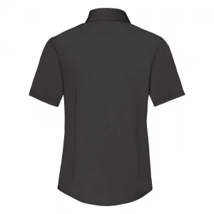 FRUIT OF THE LOOM F18•LADIES SHORT SLEEVE POPLIN SHIRT