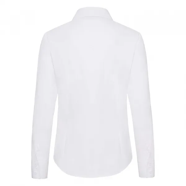 FRUIT OF THE LOOM F17•LADIES LONG SLEEVE POPLIN SHIRT