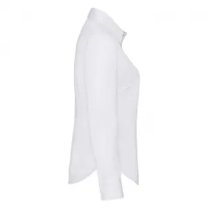 FRUIT OF THE LOOM F17•LADIES LONG SLEEVE POPLIN SHIRT