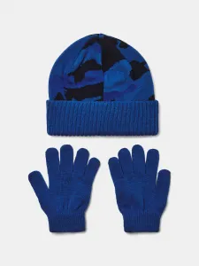 Boys' cap Under Armour B Beanie/Glove Combo-BLU - Boys
