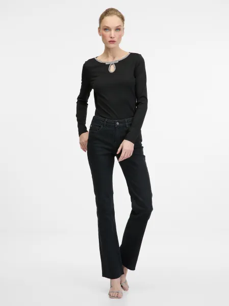 Black Women's Long Sleeve Blouse ORSAY - Women's