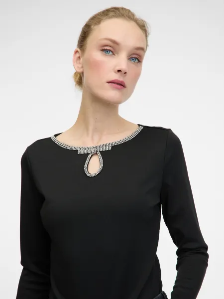Black Women's Long Sleeve Blouse ORSAY - Women's