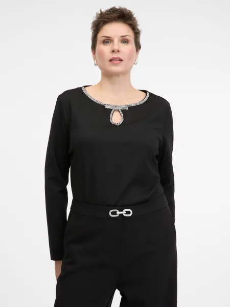 Black Women's Long Sleeve Blouse ORSAY - Women's