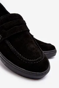 Pánske semišové húževnaté húževnaté zazoo 1574 čierne