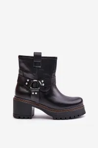 Lewski Shoes Dámske Kožené Čižmy Na Zips 3435 Lewski Čierne