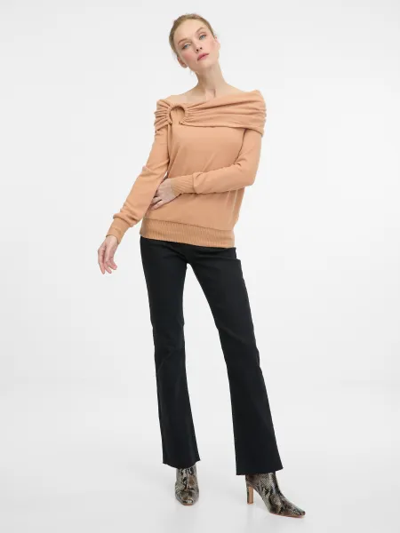 Light Brown Women's Long Sleeve T-Shirt ORSAY - Women's