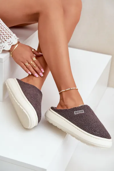 BIG STAR SHOES Zateplené Papuče Na Hrubej Podošve Big Star