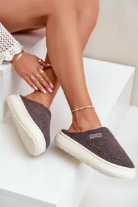 BIG STAR SHOES Zateplené Papuče Na Hrubej Podošve Big Star