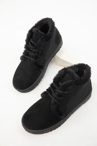 Soho Black Suede Women's Boots & Bootie 19853