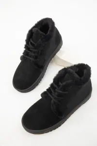 Soho Black Suede Women's Boots & Bootie 19853