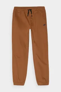 Chlapčenské Jogger Casual Nohavice Hladké 4F Khaki 4FJWMM00TTR