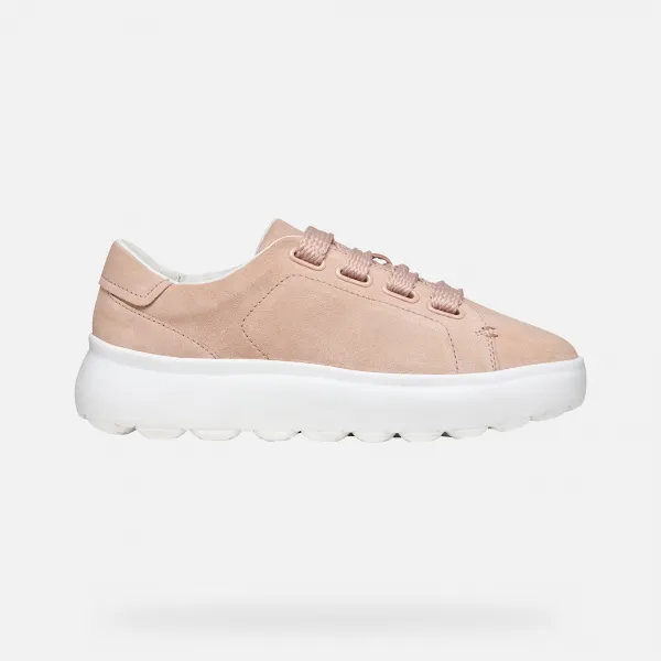 Cream women's sneakers Geox Spherica EC4.1 - Women's