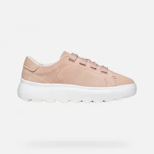 Cream women's sneakers Geox Spherica EC4.1 - Women's