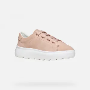 Cream women's sneakers Geox Spherica EC4.1 - Women's