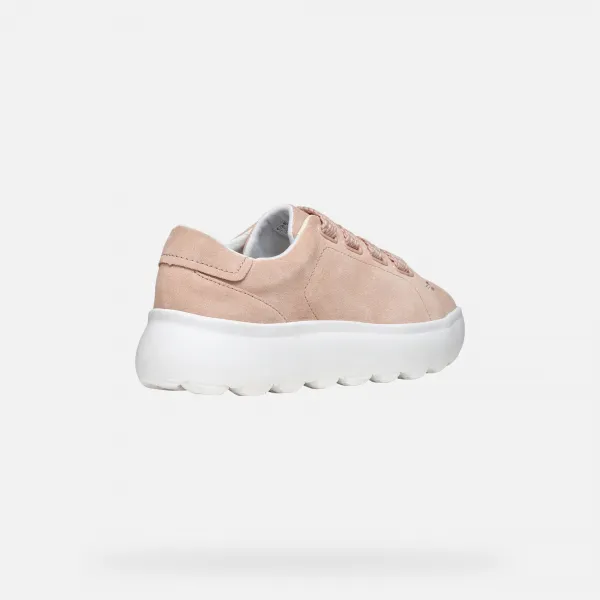 Cream women's sneakers Geox Spherica EC4.1 - Women's