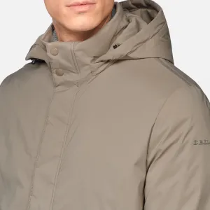 Beige Men's Quilted Jacket Geox Aurelio - Mens