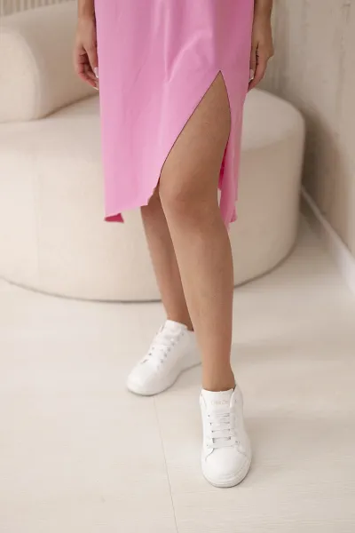Oversize dress light pink