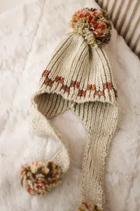 Women's cap with long ears Nadia K321 beige