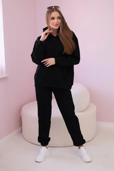 Black cotton set with print