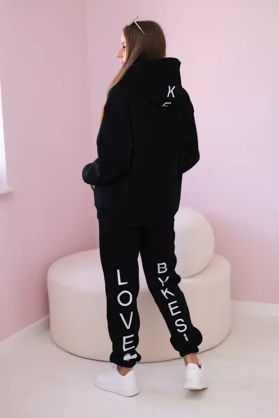 Black cotton set with print