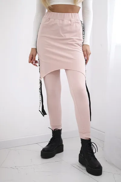 Pants/suit with selfie lettering dark powder pink