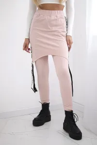 Pants/suit with selfie lettering dark powder pink