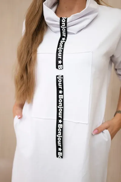 Tie dress white