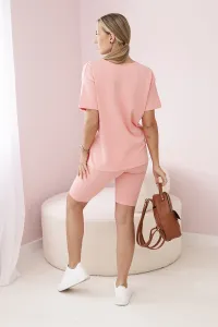Set top+apricot leggings