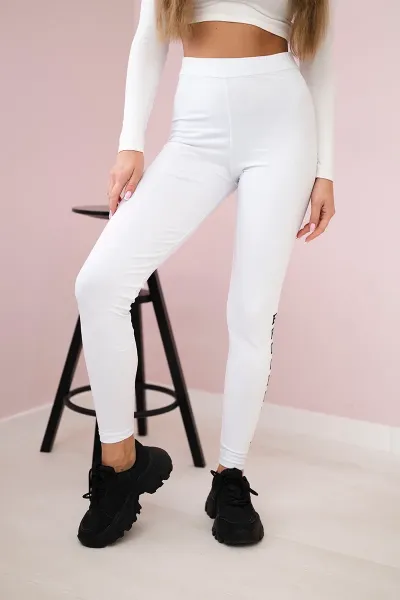 Brooklyn white leggings