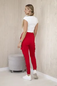 Cargo trousers red
